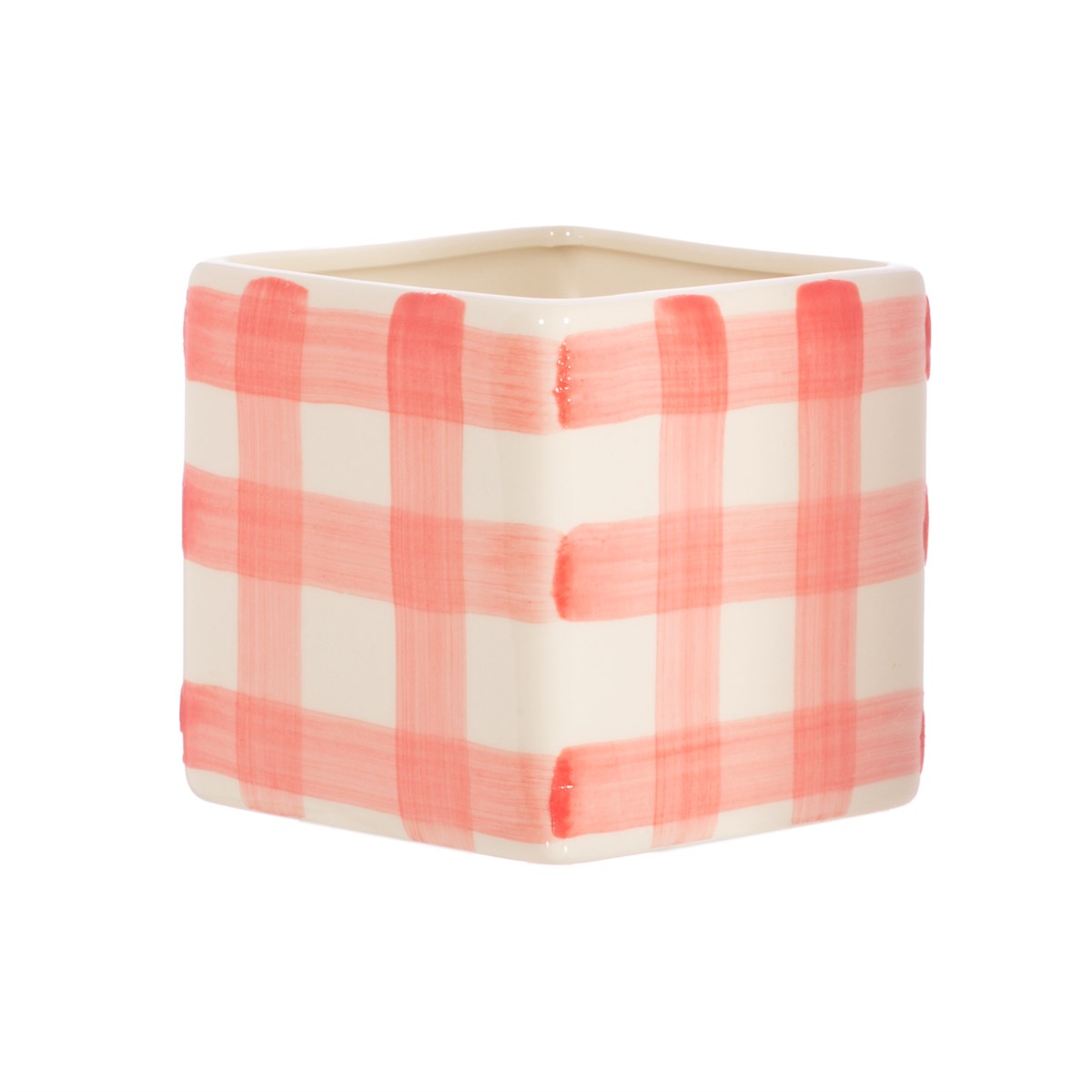 
                  
                    Rosa Gingham-Pflanzer
                  
                