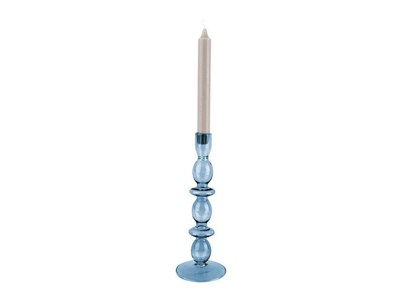 
                  
                    Large Dark Blue Glass Art Bubbles Candle Holder
                  
                