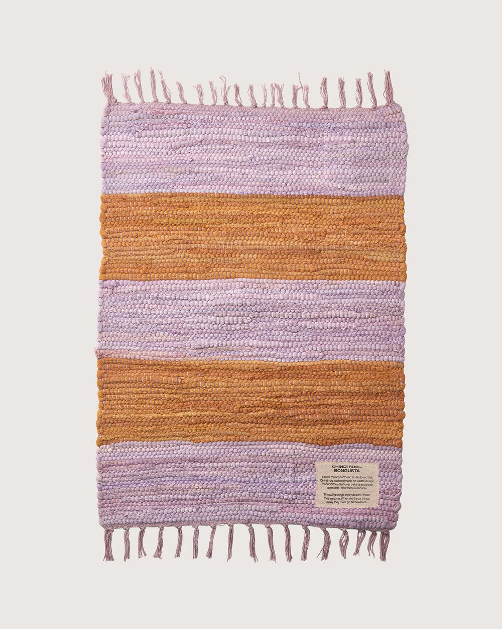 Lila & Goldener Chindi 45X60Cm Teppich