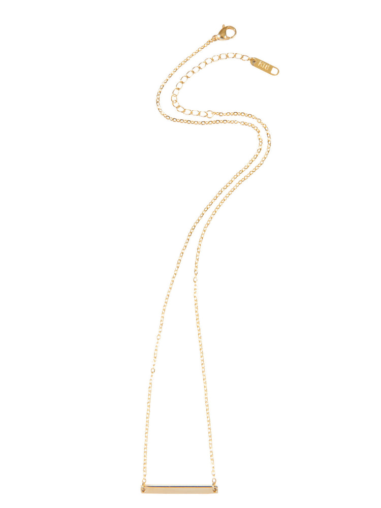 
                  
                    Kurze Goldbarren-Halskette 
                  
                