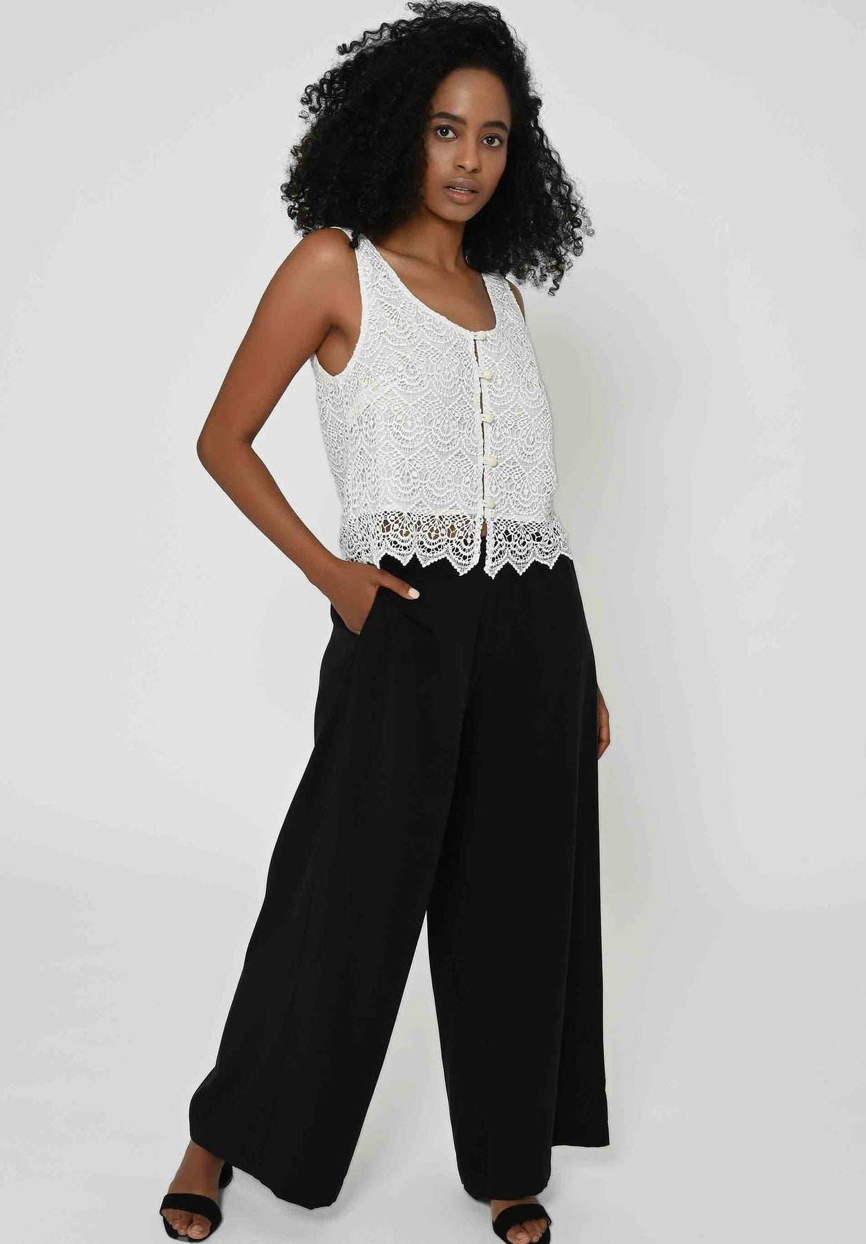 
                  
                    SANDROSE Black Trousers
                  
                