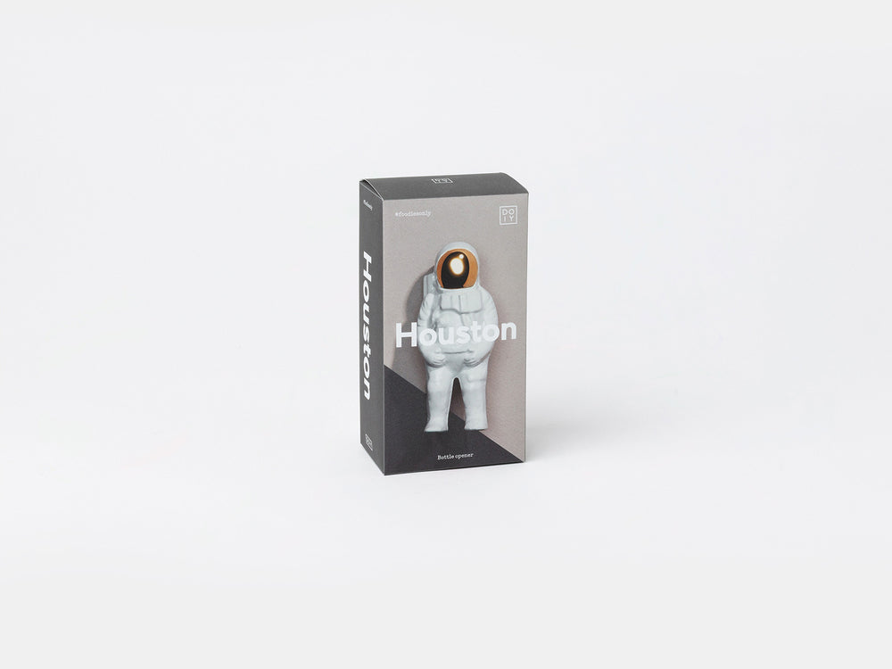 Houston Bottle Opener, White