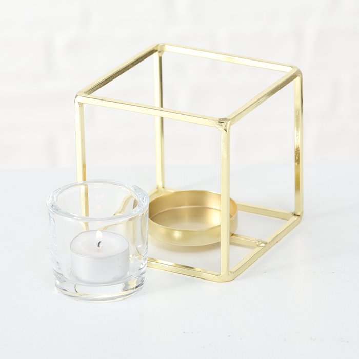 
                  
                    PAZO Kleiner viereckiger Kerzenhalter in Gold
                  
                