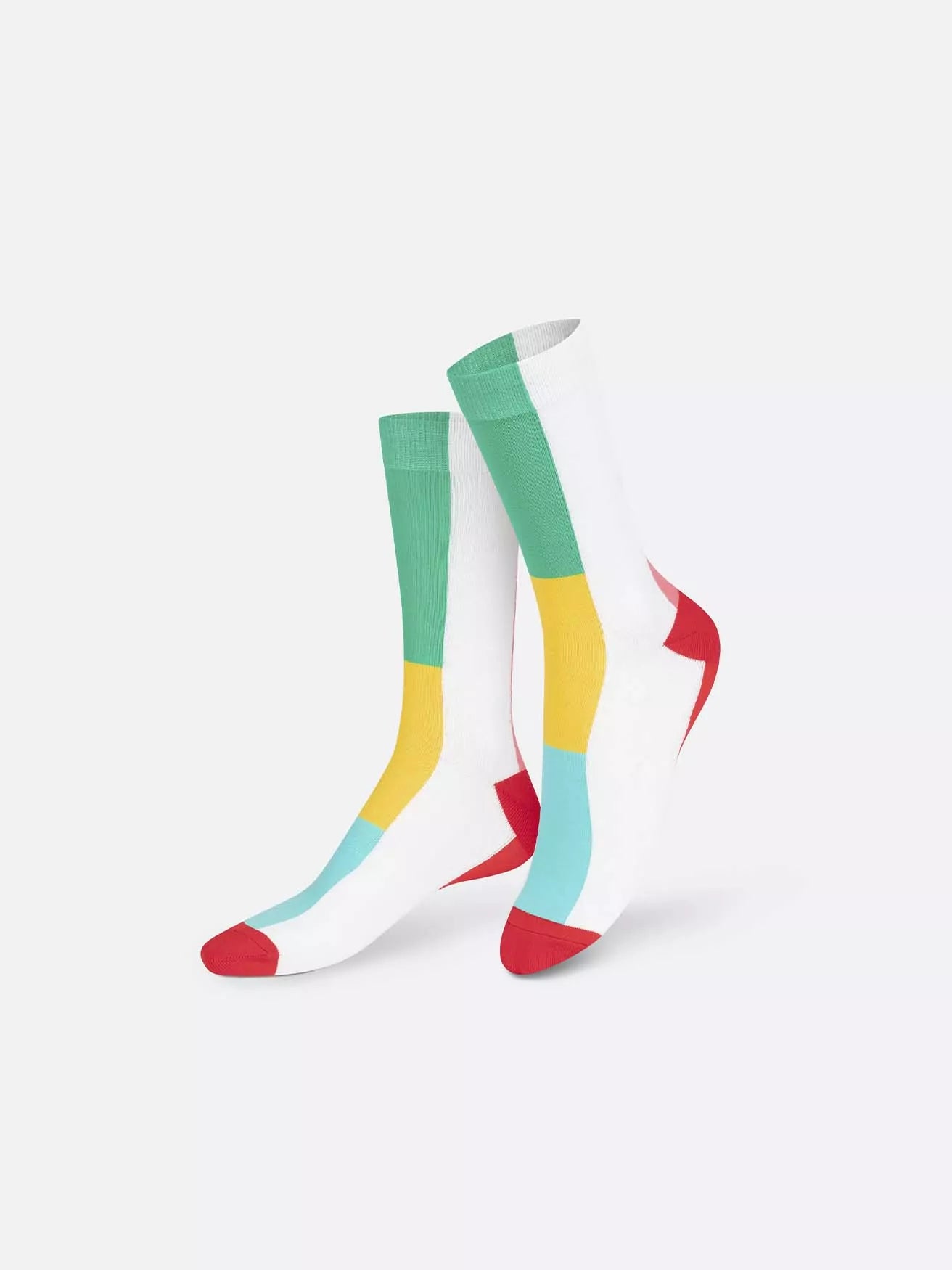 victoria & albert - Modische Socken mit fröhlichem Regenbogen-Design  