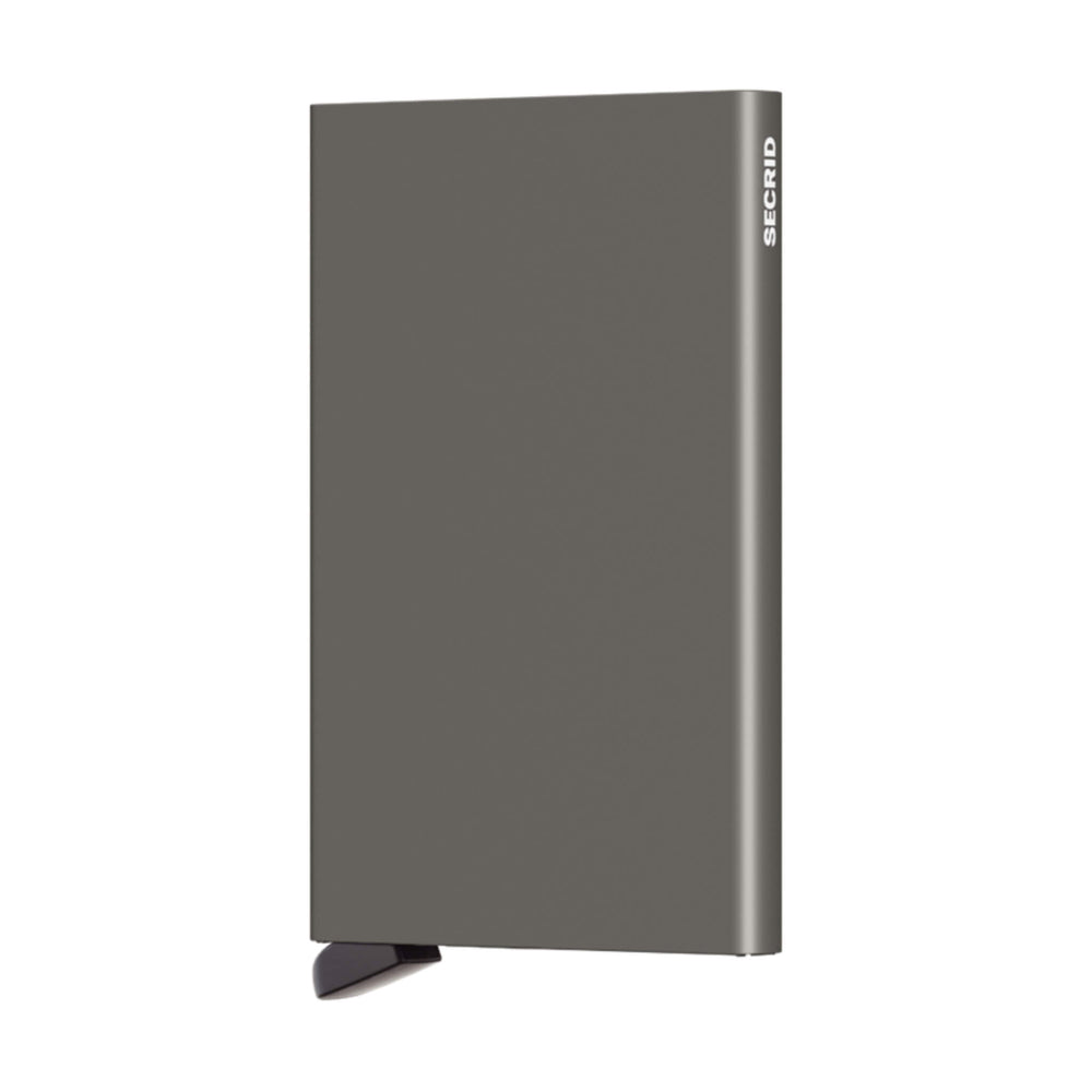 Erdgraues Aluminium-Kartenschutzetui