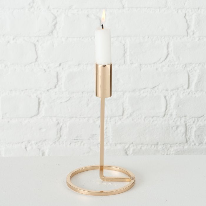FIO Small Gold Iron Candle Holder