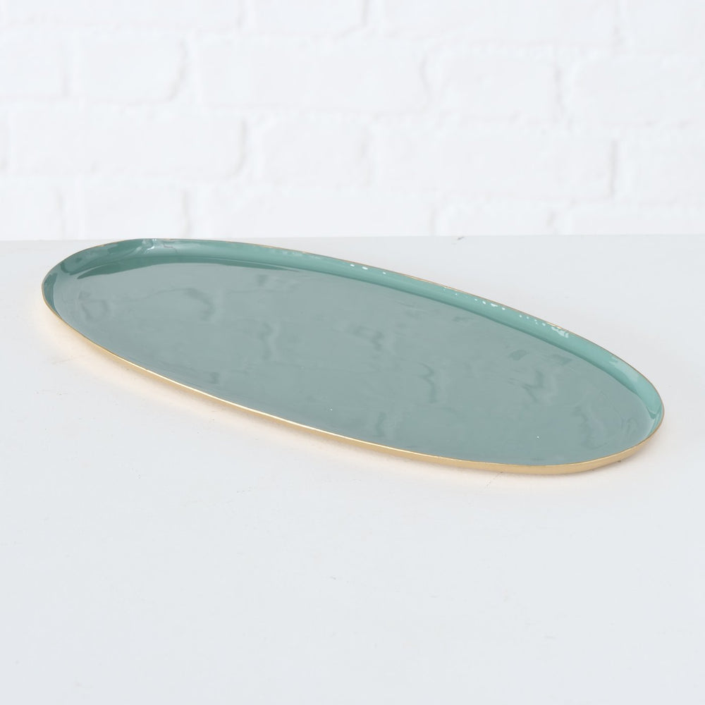 
                  
                    FIUMARA Large Sage Green Iron Tray
                  
                