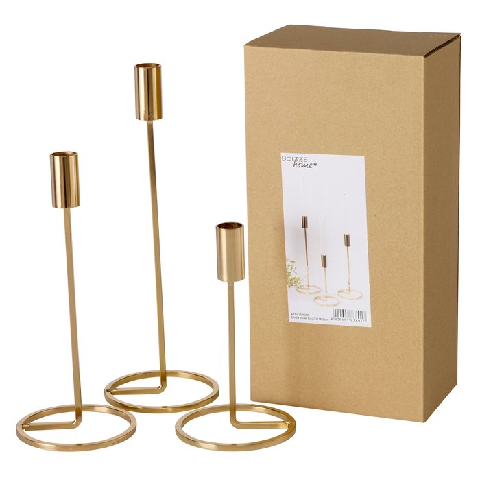 
                  
                    FIO Großer goldener Kerzenhalter aus Eisen
                  
                