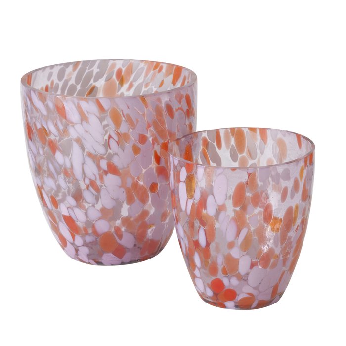 
                  
                    CLARJA Großer mehrfarbiger Kerzenhalter aus Glas
                  
                