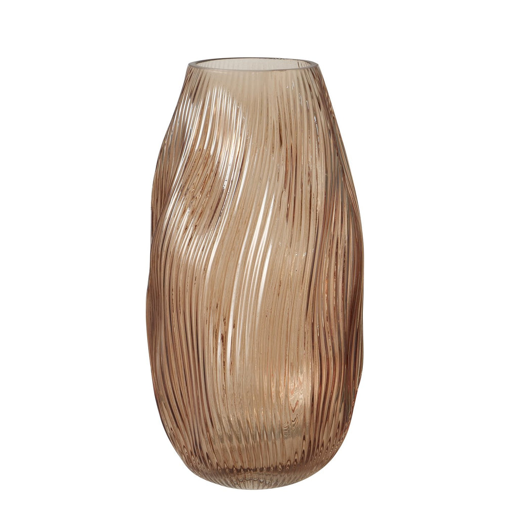 SALUNA Beige Glass Vase