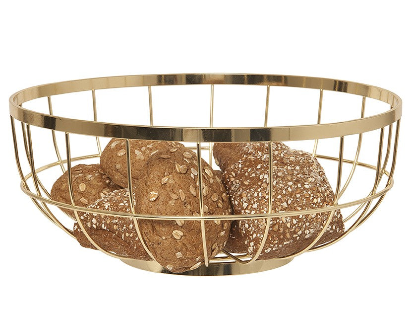 
                  
                    Gold Open Grid Fruit Basket
                  
                