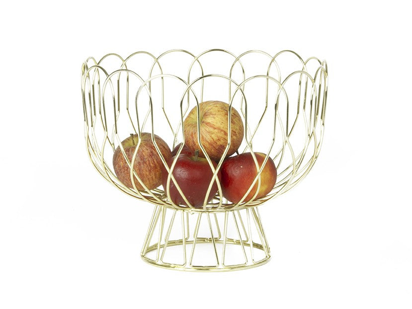 
                  
                    Gold Plated Wired Fruit Bowl
                  
                