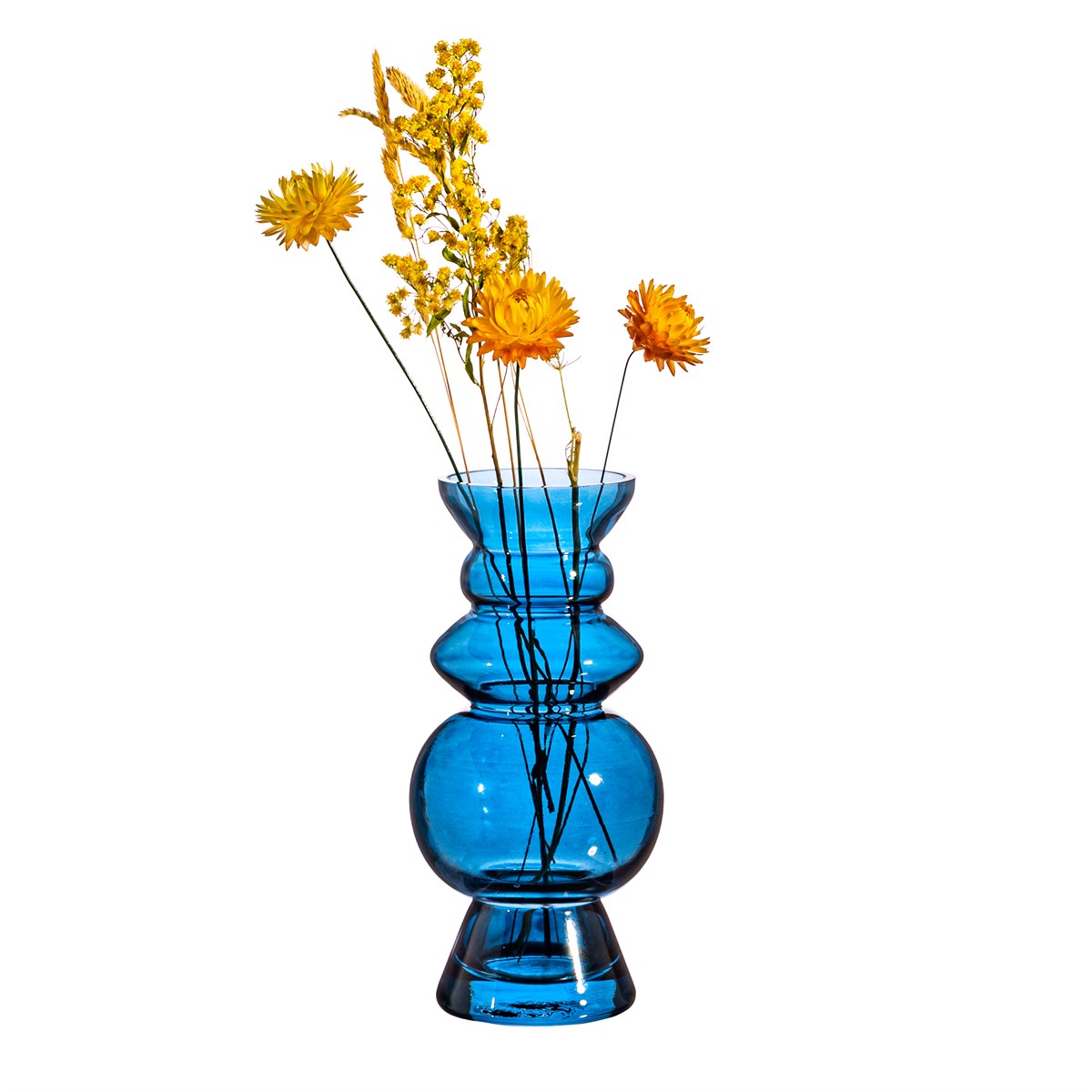 
                  
                    Blaue Selina Glasvase
                  
                