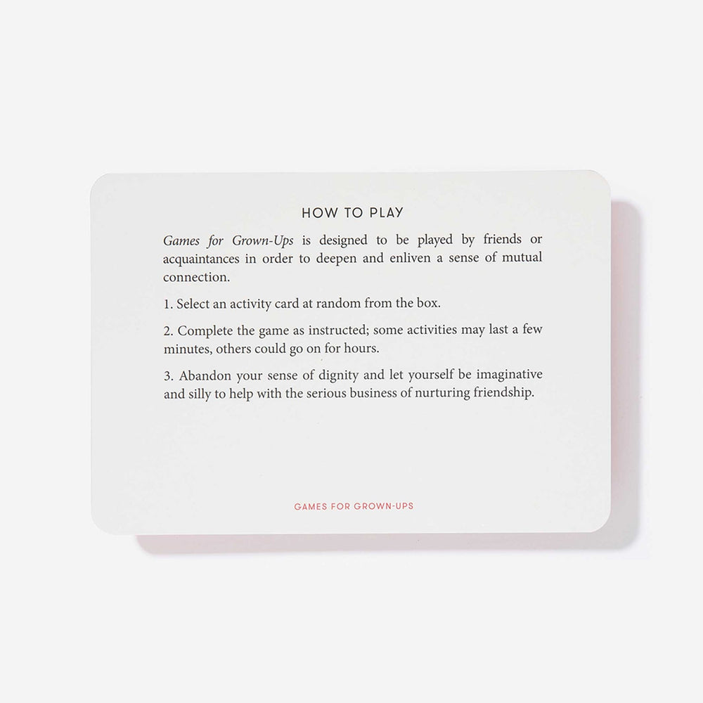 
                  
                    Games For Grown-Ups Card Set
                  
                