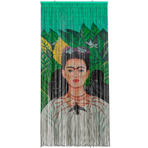 Frida Kahlo Affen-Türvorhang aus Bambus