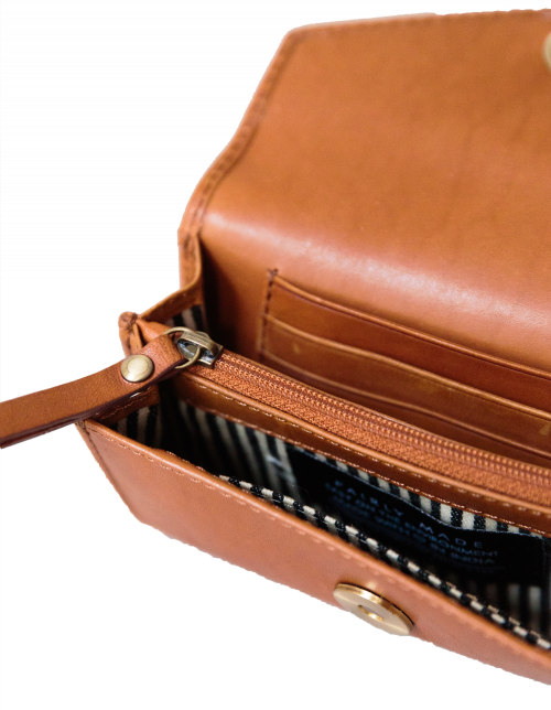 
                  
                    PIXIE Cognac Classic Leather Envelope Wallet
                  
                