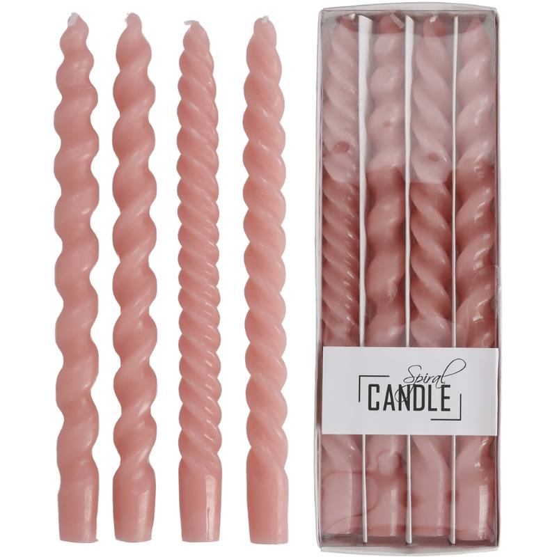 Peach Spiral Candle