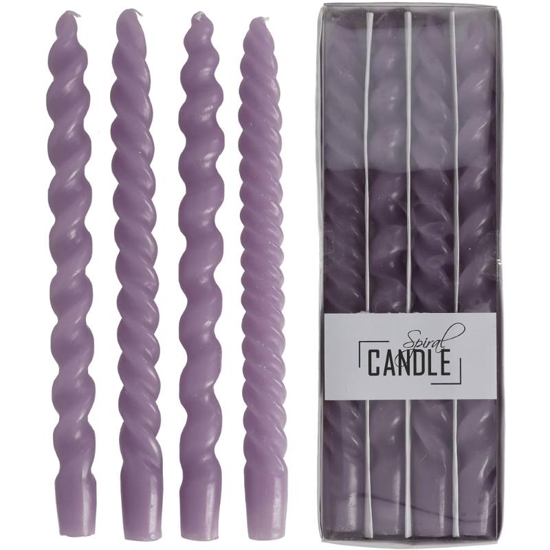 Purple Spiral Candle