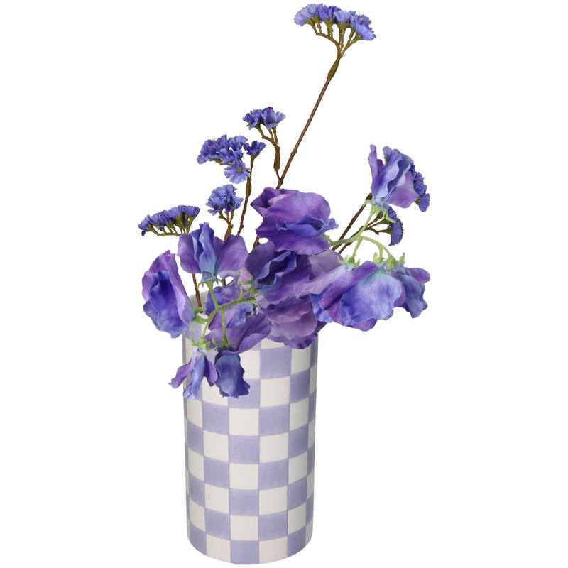 
                  
                    Lilac Check Vase
                  
                