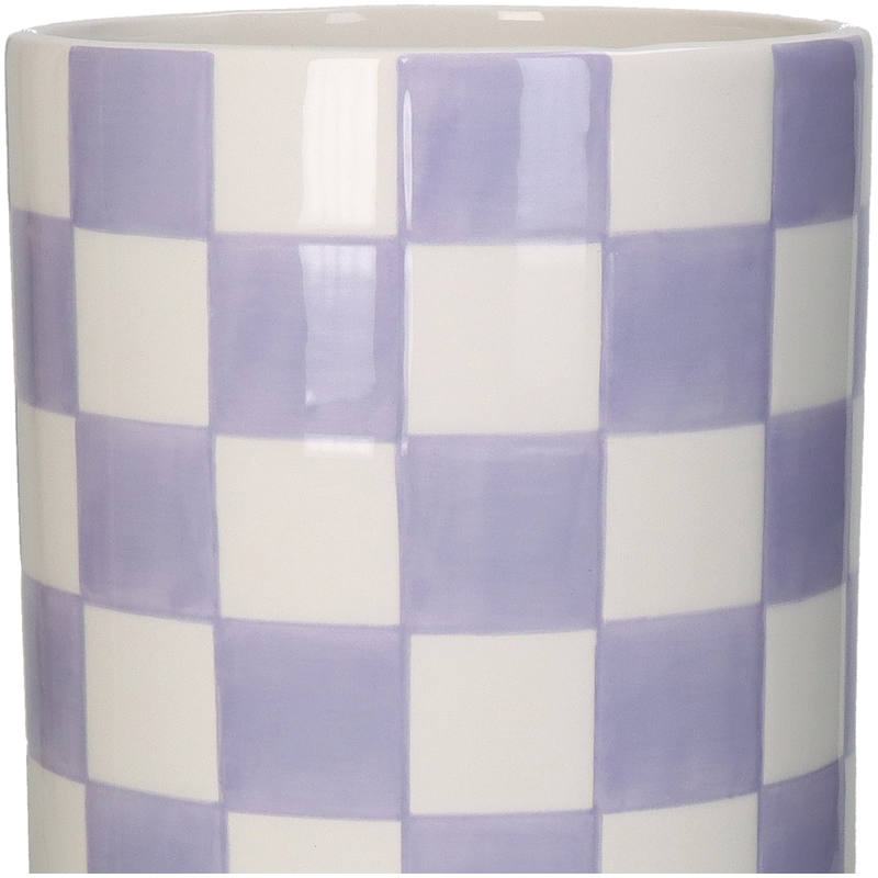 
                  
                    Lilac Check Vase
                  
                
