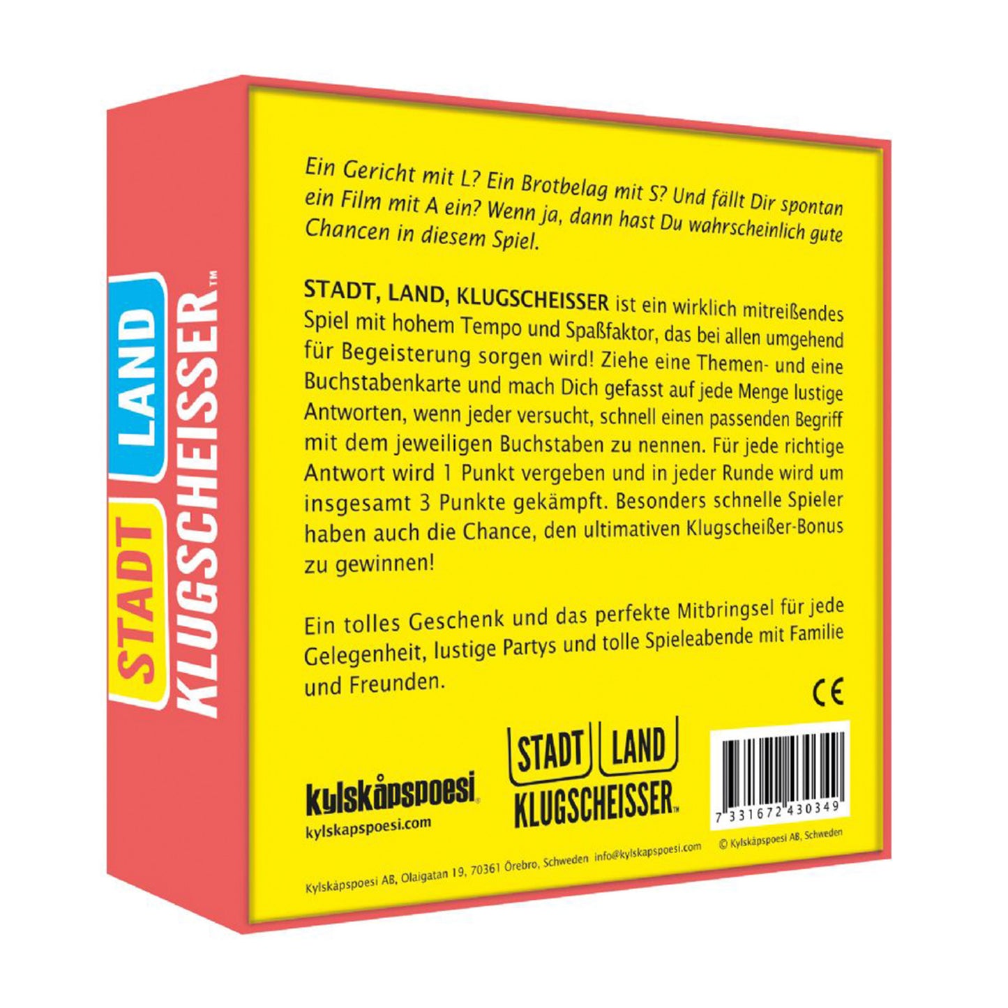 
                  
                    Kartenspiel Stadt Land Klugscheisser Spiel
                  
                