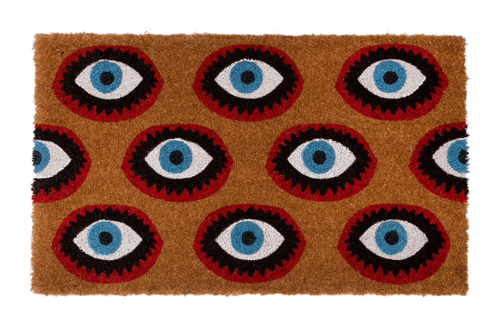 Brown Red Eyes Doormat