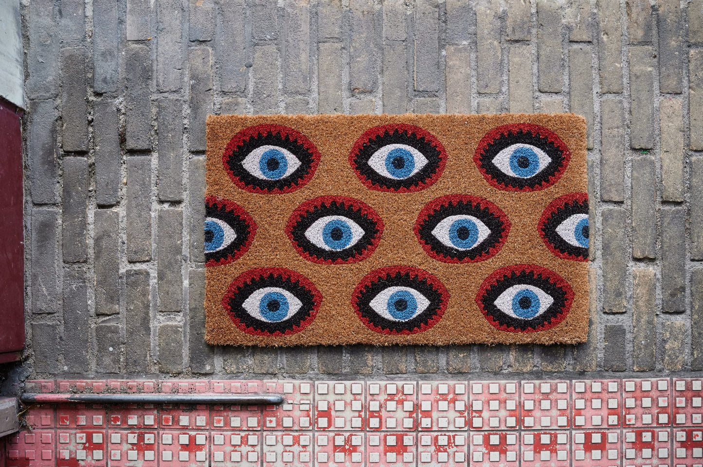
                  
                    Brown Red Eyes Doormat
                  
                