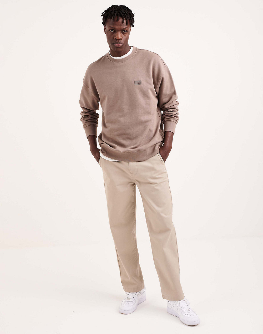 Stone Brown Relaxed Trousers