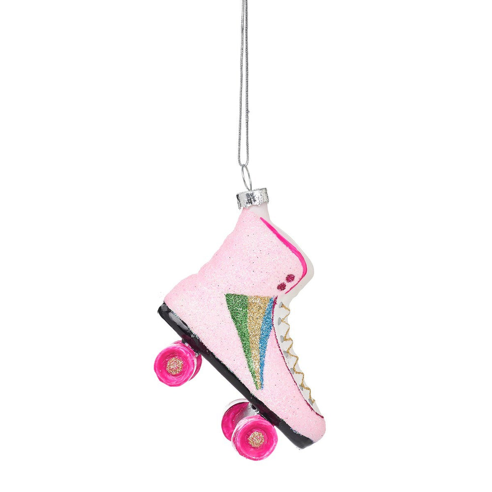 Retro Rollerskate Christbaumkugel 