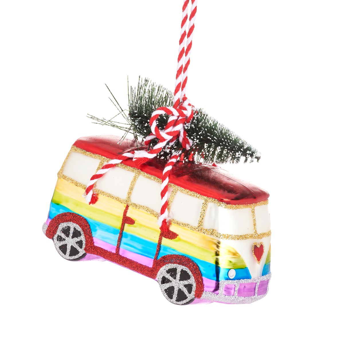 
                  
                    Regenbogen-Wohnmobil mit Baumkugel 
                  
                