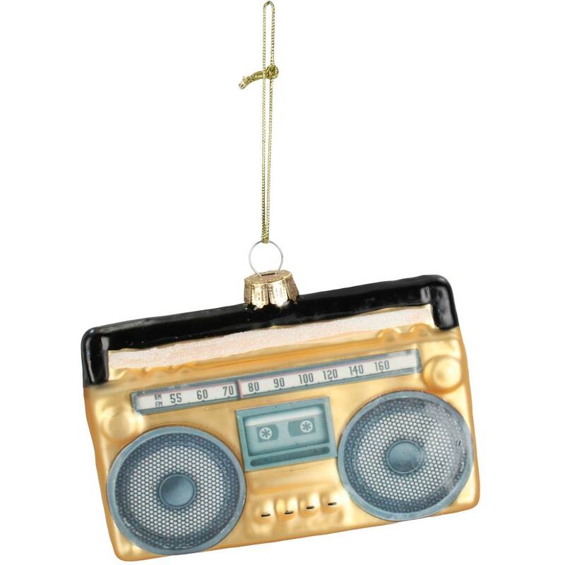 
                  
                    Goldene Ghettoblaster-Weihnachtsdekoration
                  
                