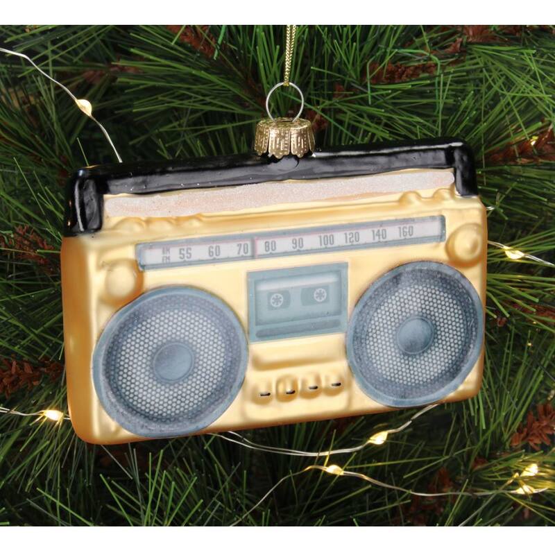 
                  
                    Goldene Ghettoblaster-Weihnachtsdekoration
                  
                