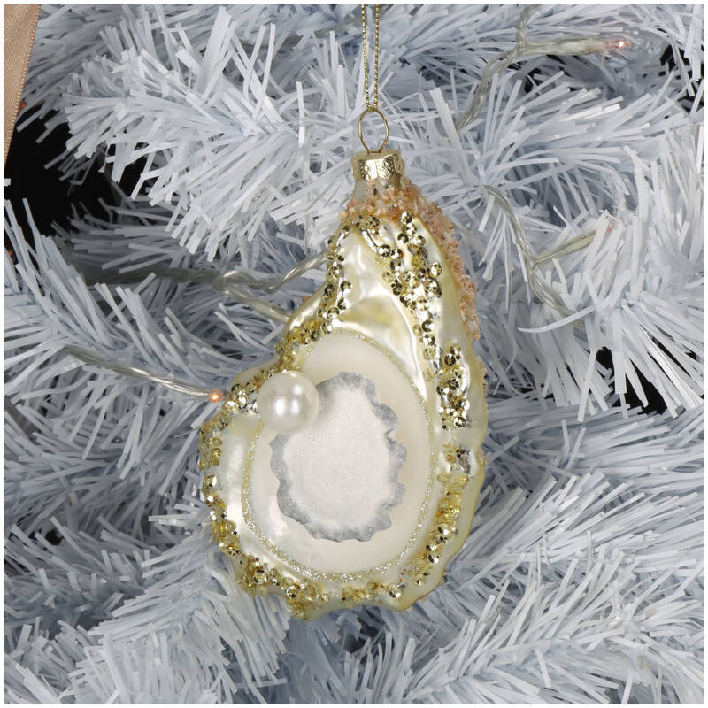 
                  
                    Goldene Austern-Weihnachtsdekoration
                  
                