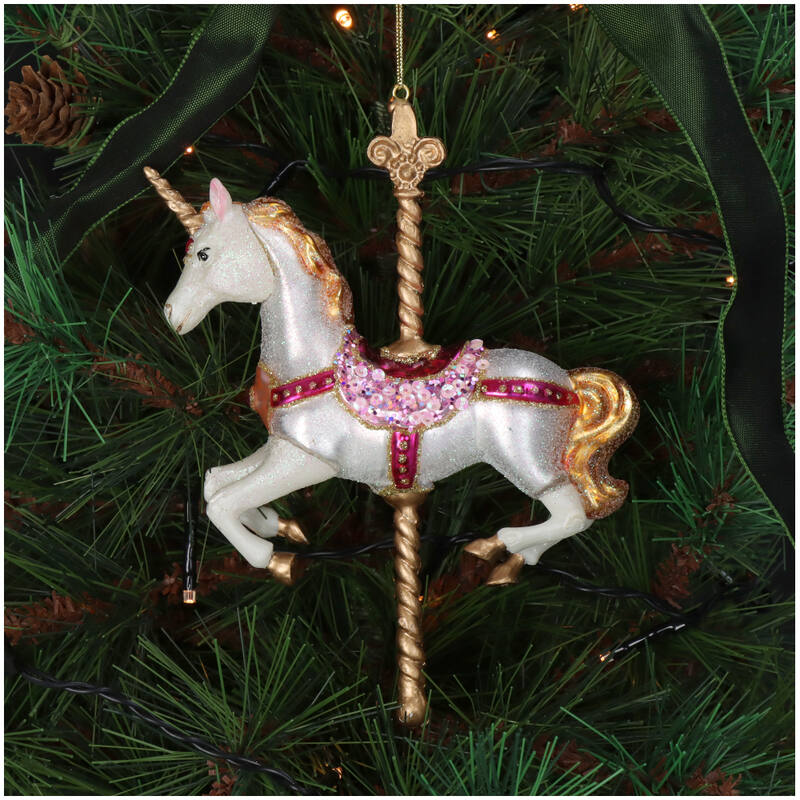 
                  
                    Mehrfarbige Einhorn-Weihnachtsdekoration
                  
                
