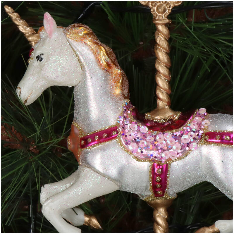 
                  
                    Mehrfarbige Einhorn-Weihnachtsdekoration
                  
                