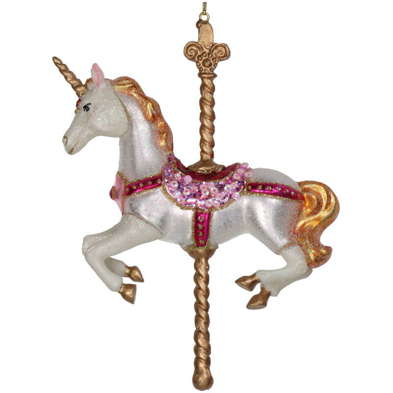 
                  
                    Mehrfarbige Einhorn-Weihnachtsdekoration
                  
                