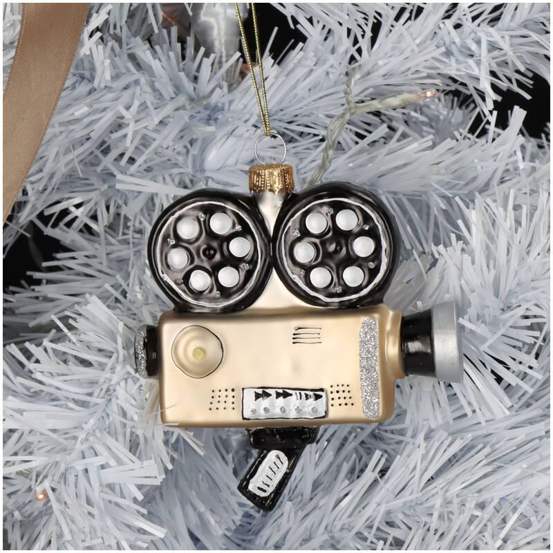 
                  
                    Goldene Filmkamera Weihnachtsdekoration
                  
                