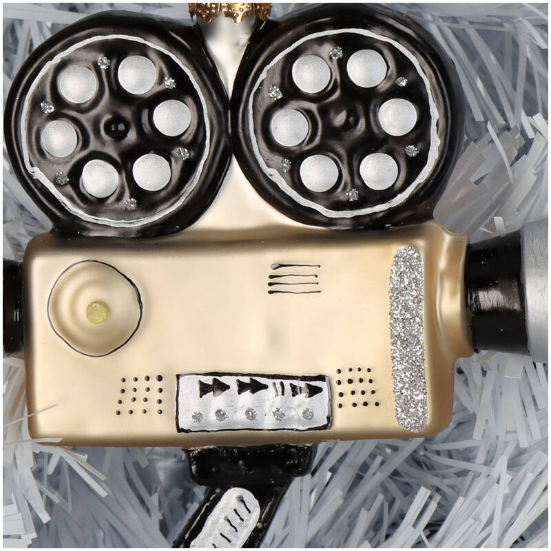 
                  
                    Goldene Filmkamera Weihnachtsdekoration
                  
                