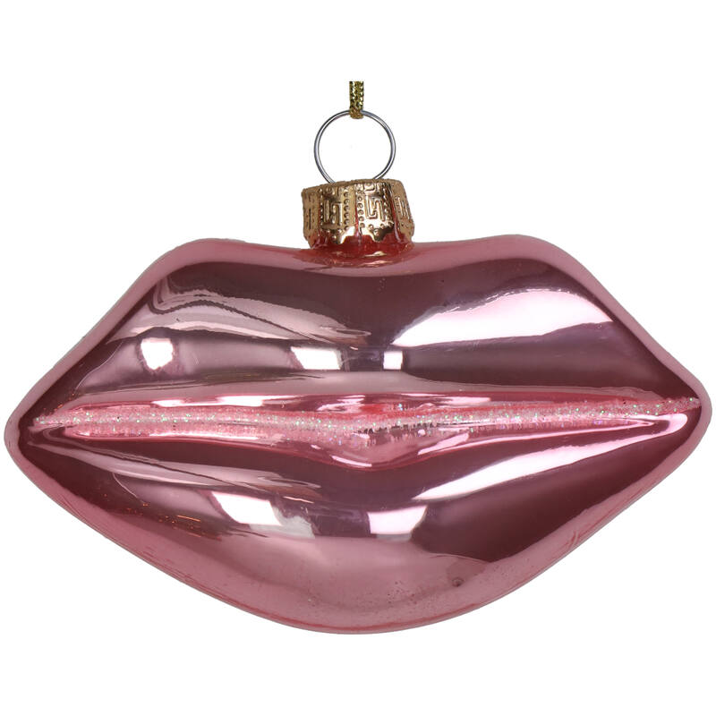 Rosa Lippenweihnachtsdekoration