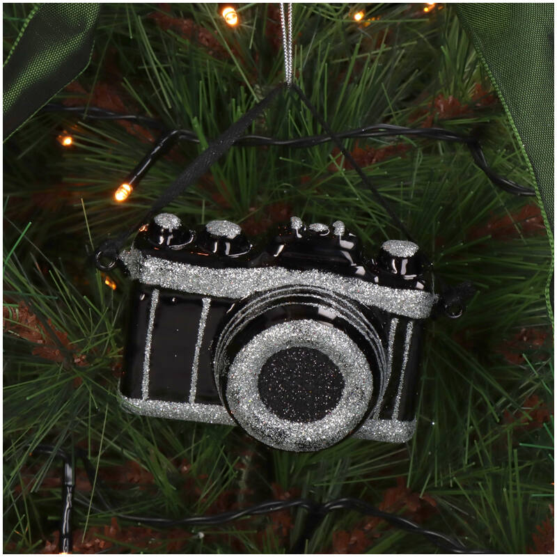 
                  
                    Schwarze Kamera-Weihnachtsdekoration
                  
                