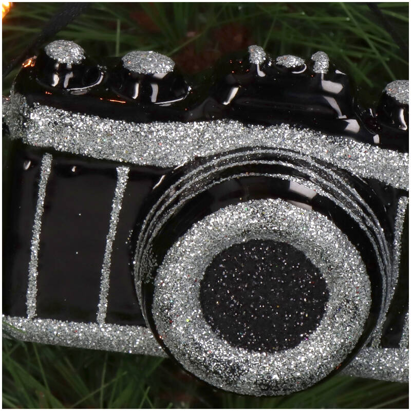 
                  
                    Schwarze Kamera-Weihnachtsdekoration
                  
                
