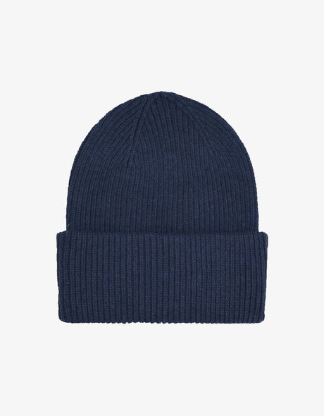Navy Blue Merino Wool Hat