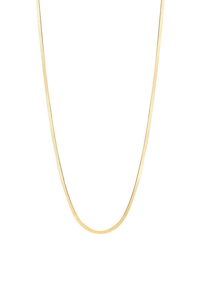 
                  
                    Gold Plated Flat Link Necklace
                  
                