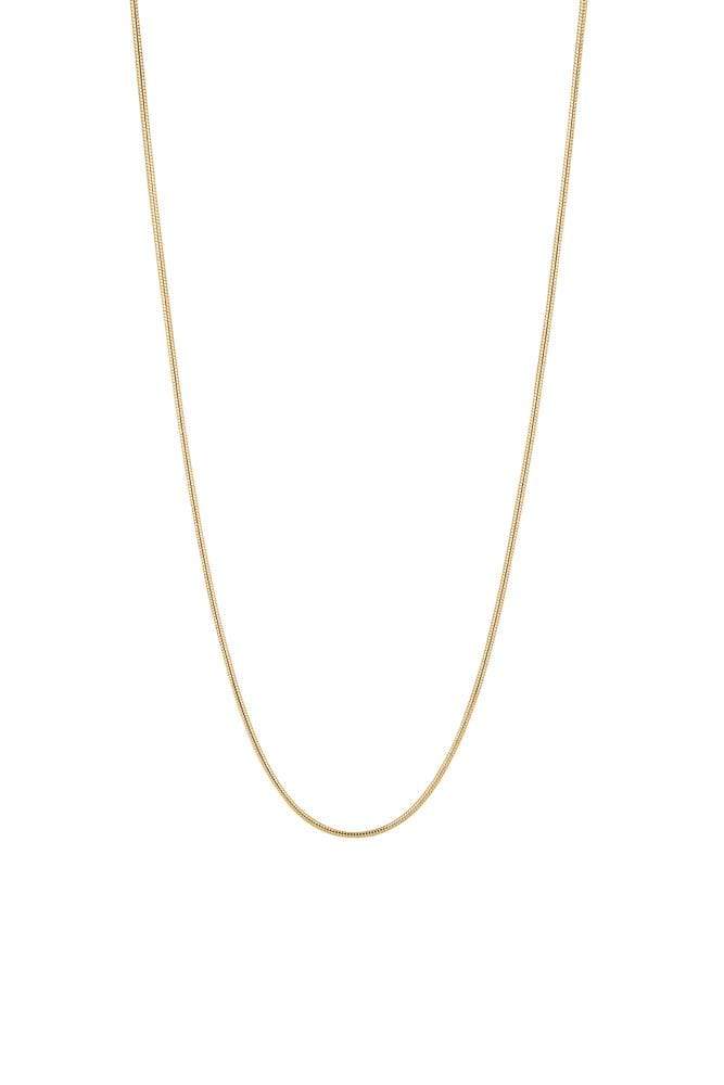 Gold Round Link Necklace