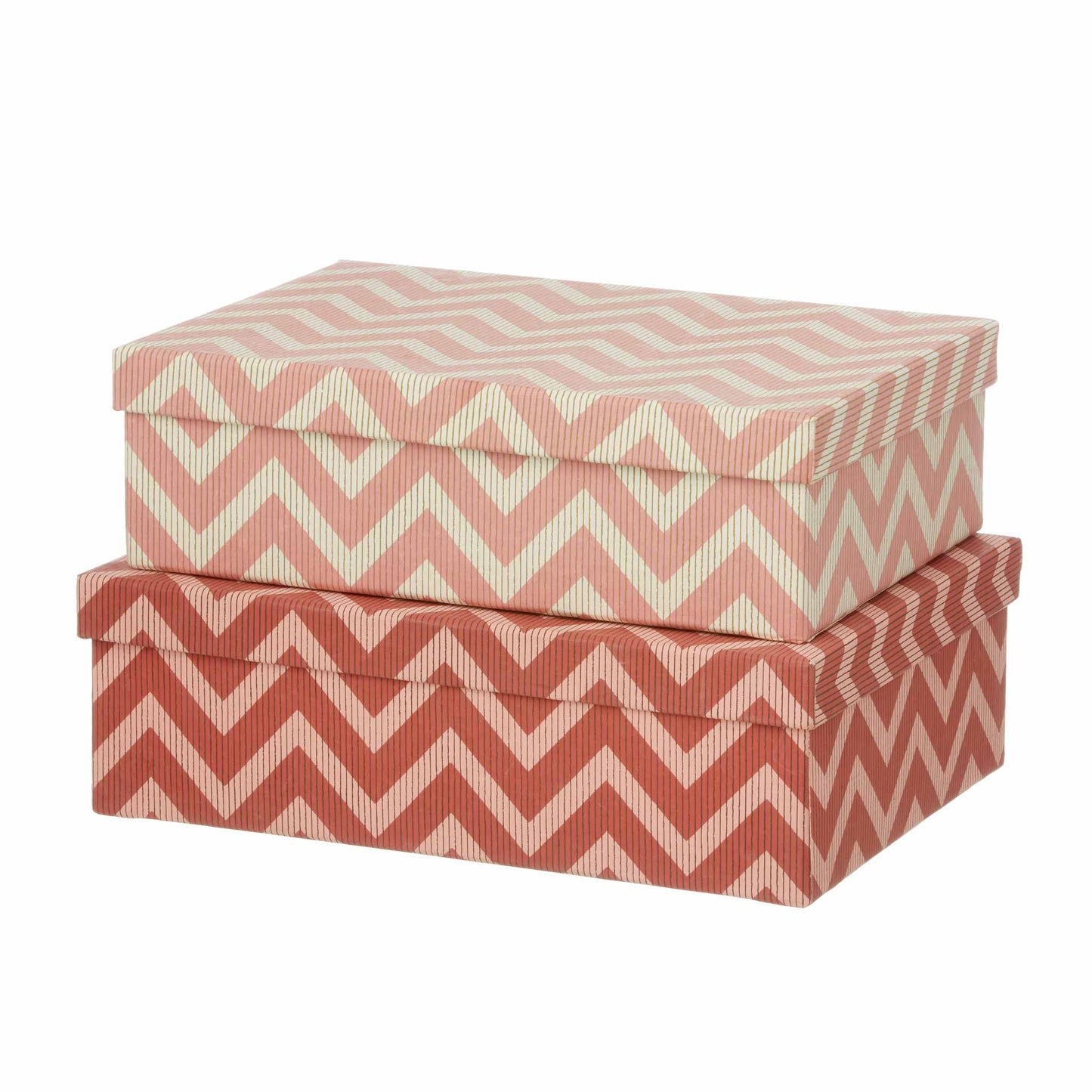 
                  
                    L Rechteckige altrosa Duo-Box aus recyceltem Papier
                  
                