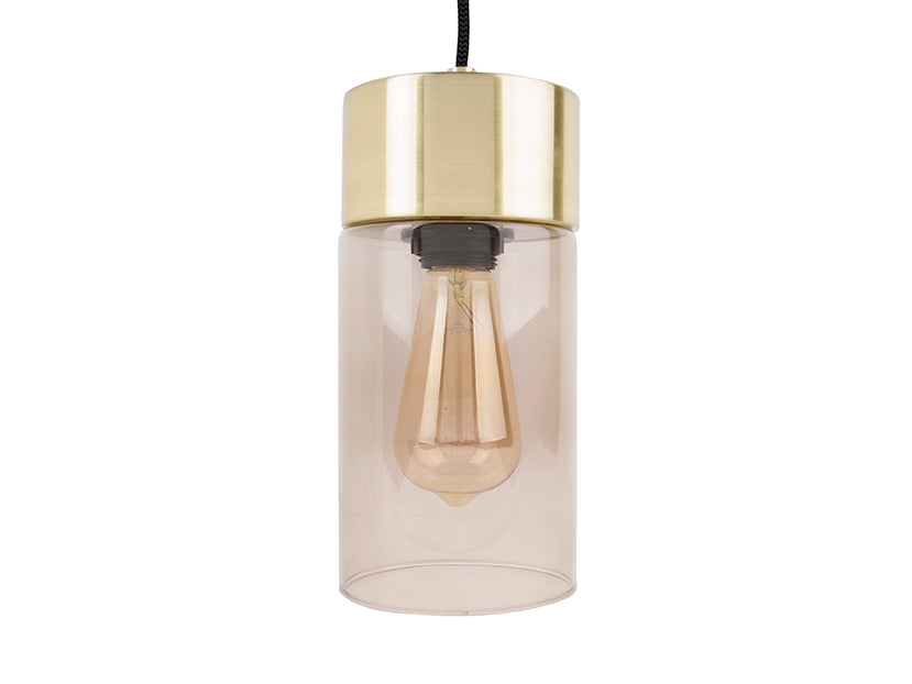 Gold Plated Warm Grey Lax Pendant Lamp