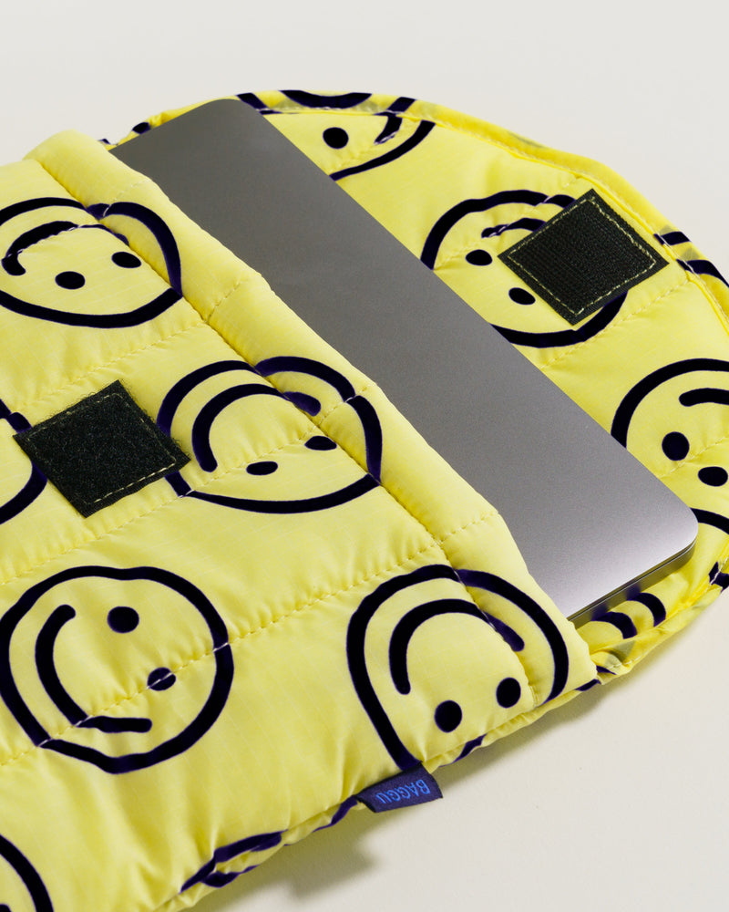 
                  
                    Yellow Happy Puffy 13" Laptop Sleeve
                  
                