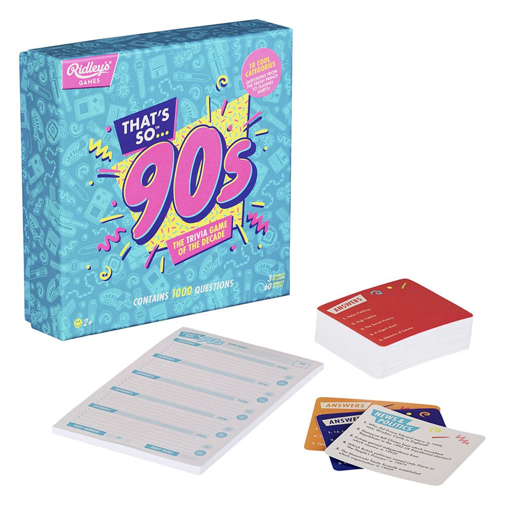 
                  
                    Ridley's Games That's so 90s Trivia Quiz Game
                  
                