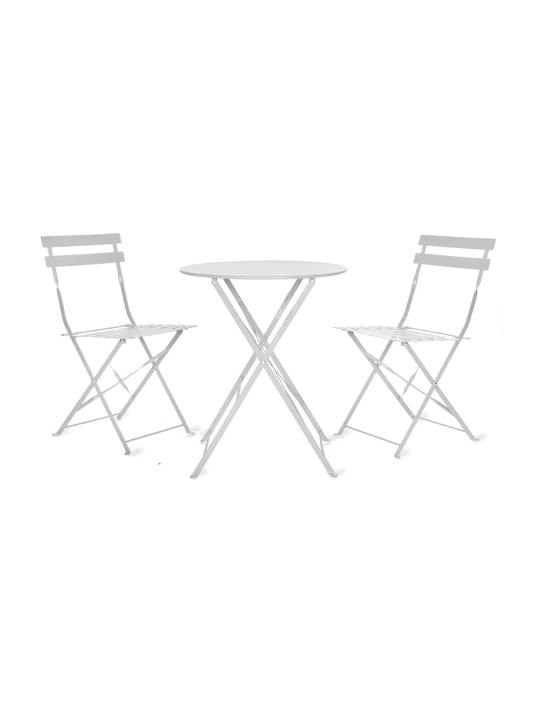 
                  
                    RIVE DROITE Small Chalk Bistro Set In Steel
                  
                