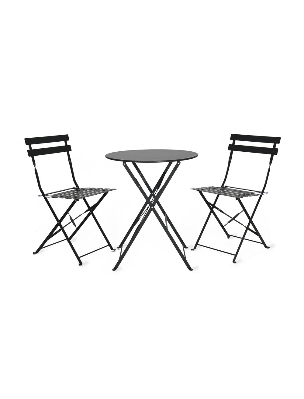 RIVE DROITE Kleines Carbon-Bistro-Set Klein aus Stahl